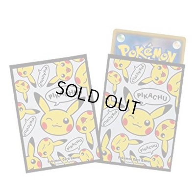 画像1: 〔状態A-〕デッキシールド『PIKACHU PIKACHU』64枚入り【サプライ】{-}