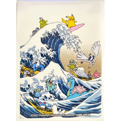 〔状態A-〕デッキシールド『GREAT WAVE PIKACHU&FRIENDS(海外限定)※』65枚入り【サプライ】{-}