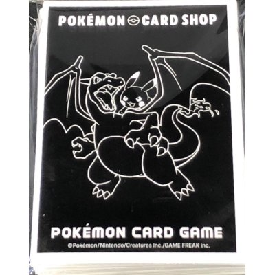 画像1: デッキシールド『海外/リザードン＆ピカチュウ(韓国限定/POKEMON CARD SHOP)※』64枚入り【サプライ】{-}