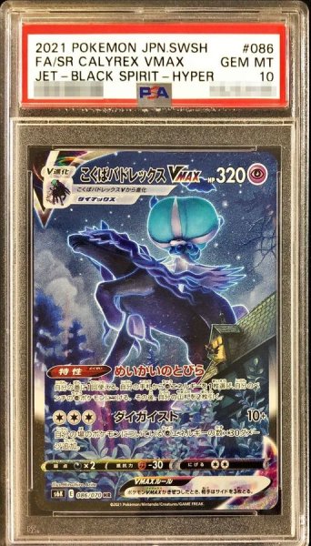 画像1: 〔PSA10鑑定済〕こくばバドレックスVMAX(SA)【HR】{086/070} (1)